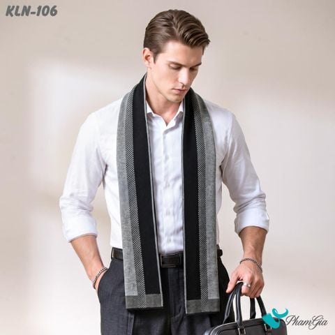 Khăn Choàng Len Cao Cấp Họa Tiết Sang Trọng Và Lịch Lãm Cho Nam (KLN106)