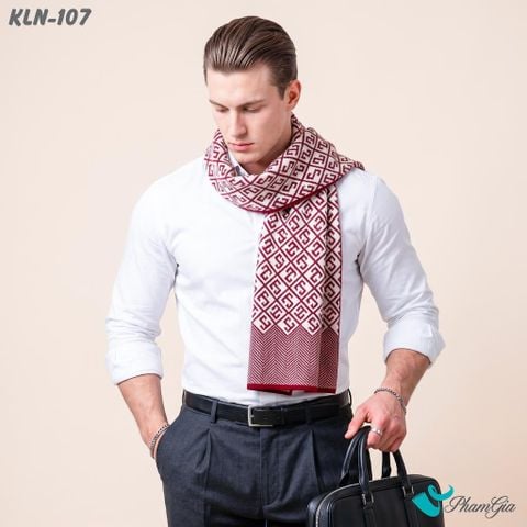Khăn Choàng Len Cashmere Cao Cấp Họa Tiết Sang Trọng Và Lịch Lãm Cho Nam (KLN107)