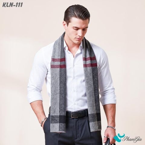 Khăn Choàng Len Cashmere Cao Cấp Họa Tiết Sang Trọng Và Lịch Lãm Cho Nam (KLN111)