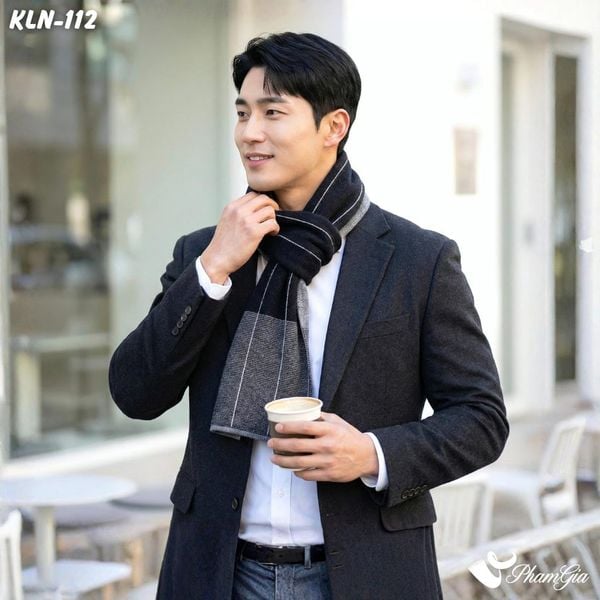 Khăn Choàng Len Cashmere Cao Cấp Họa Tiết Sang Trọng Và Lịch Lãm Cho Nam (KLN112)
