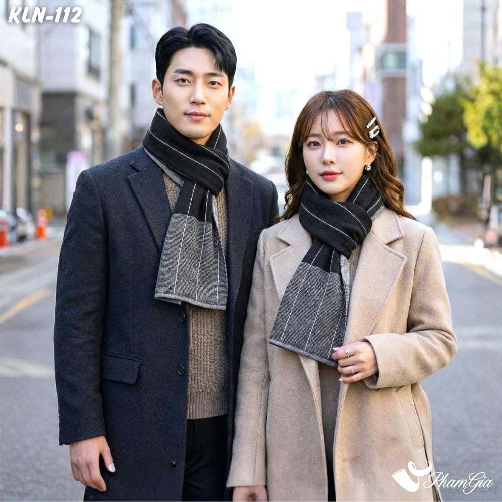 Khăn Choàng Len Cashmere Cao Cấp Họa Tiết Sang Trọng Và Lịch Lãm Cho Nam (KLN112)