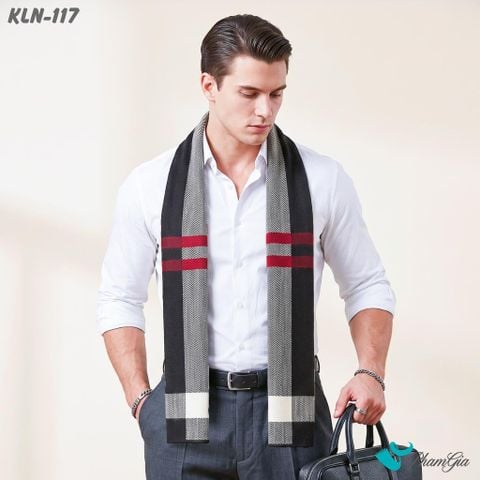 Khăn Choàng Len Cashmere Cao Cấp Họa Tiết Sang Trọng Và Lịch Lãm Cho Nam (KLN117)