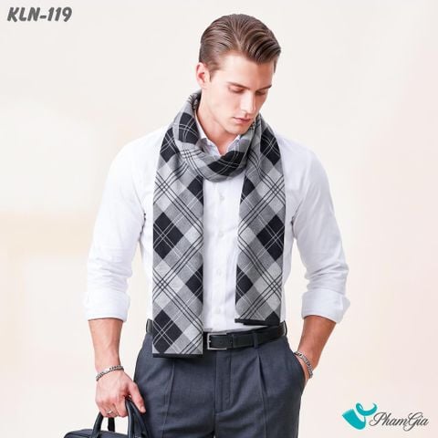 Khăn Choàng Len Cashmere Cao Cấp Họa Tiết Sang Trọng Và Lịch Lãm Cho Nam (KLN119)