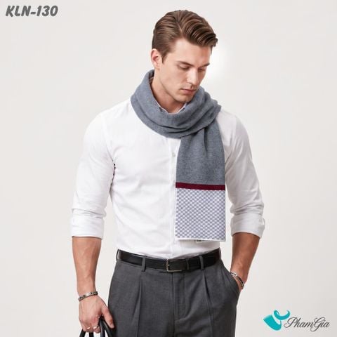 Khăn Choàng Len Cao Cấp Họa Tiết Sang Trọng Và Lịch Lãm Cho Nam (KLN130)