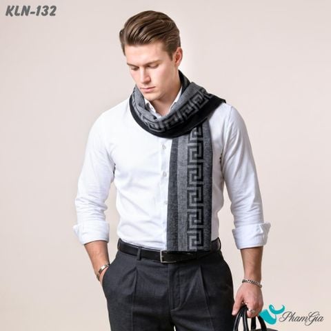 Khăn Choàng Len Cao Cấp Họa Tiết Sang Trọng Và Lịch Lãm Cho Nam (KLN132)