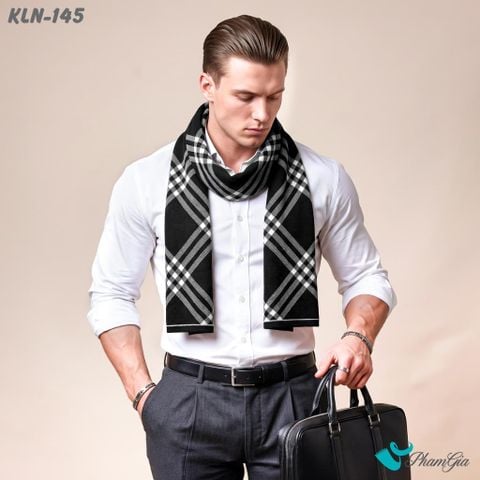 Khăn Choàng Len Cao Cấp Họa Tiết Sang Trọng Và Lịch Lãm Cho Nam (KLN145)
