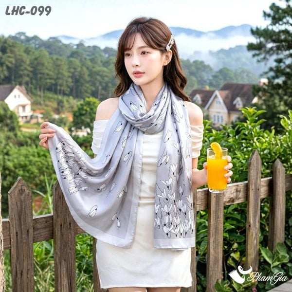 Khăn Choàng Lụa Hàng Châu (LHC099)