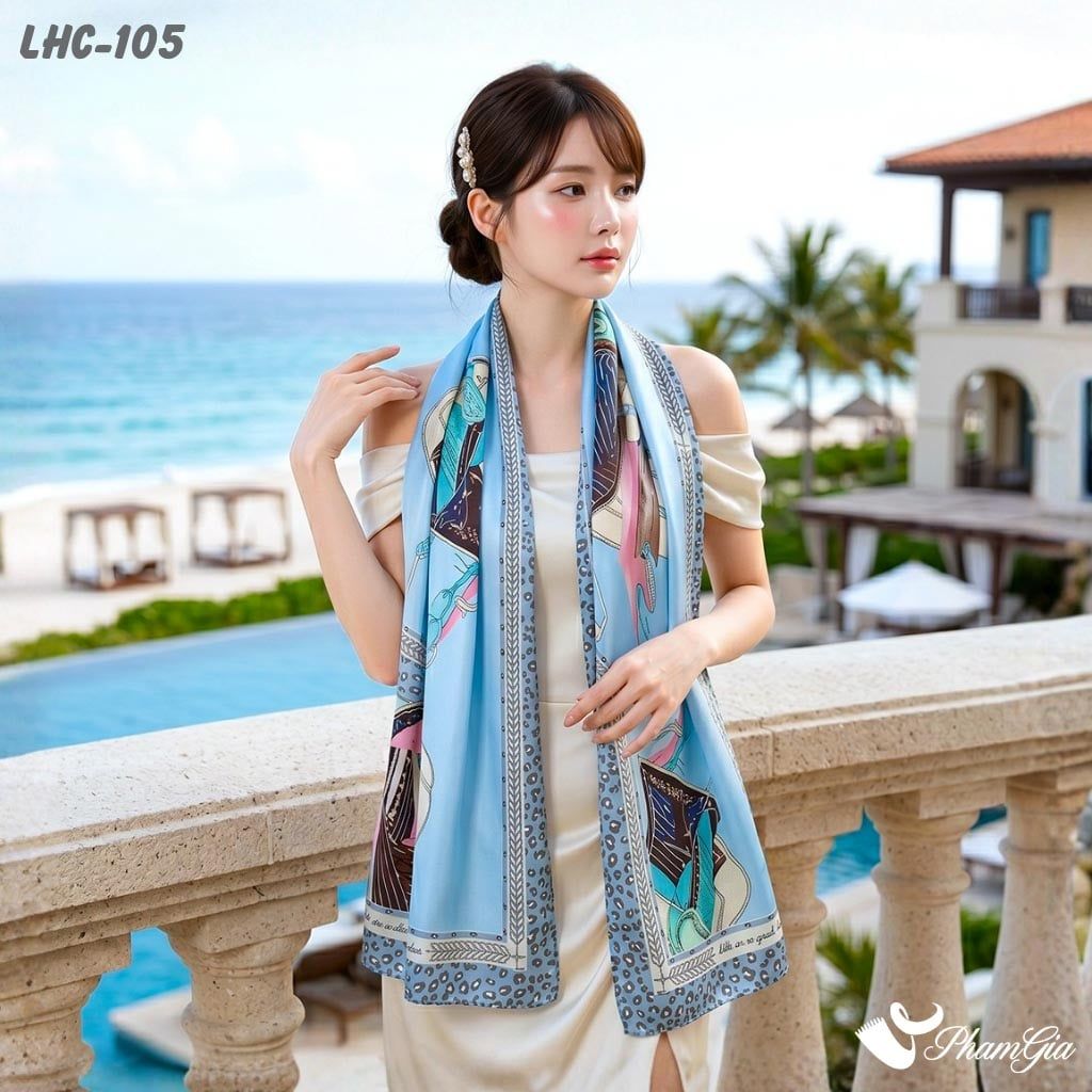 Khăn Choàng Lụa Hàng Châu (LHC105)