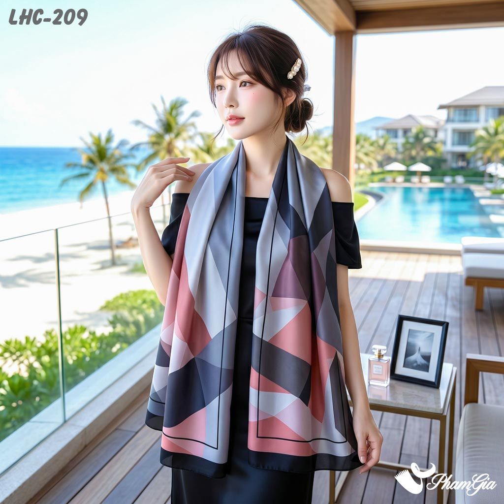 Khăn Choàng Lụa Hàng Châu (LHC209)