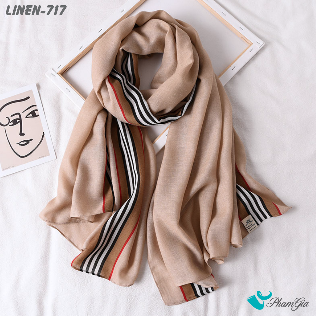 Khăn Choàng Linen Phong Cách Hàn Quốc (LINEN717)