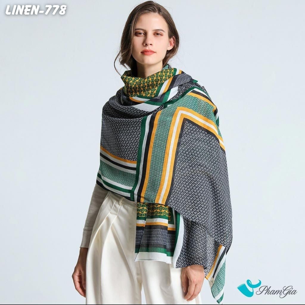Khăn Choàng Linen Phong Cách Hàn Quốc (LINEN778)