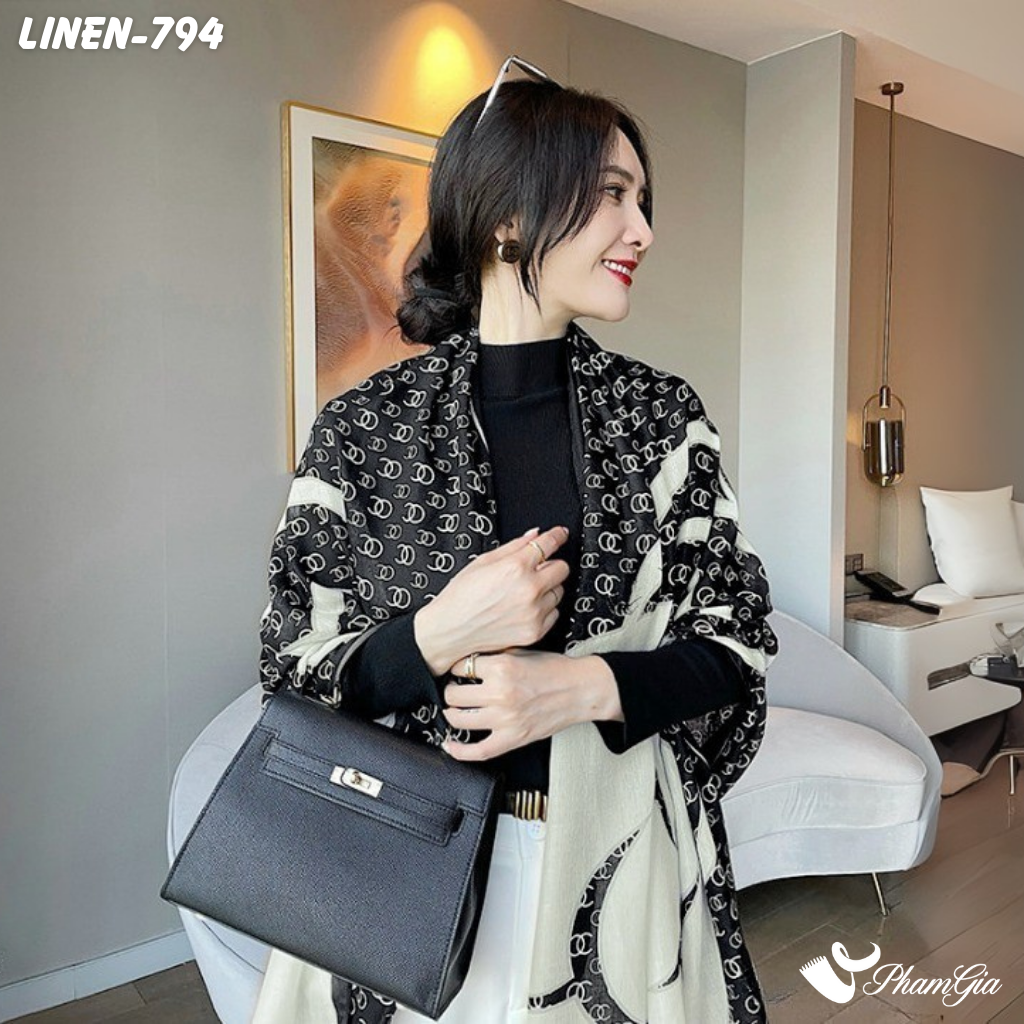 Khăn Choàng Linen Phong Cách Hàn Quốc (LINEN794)