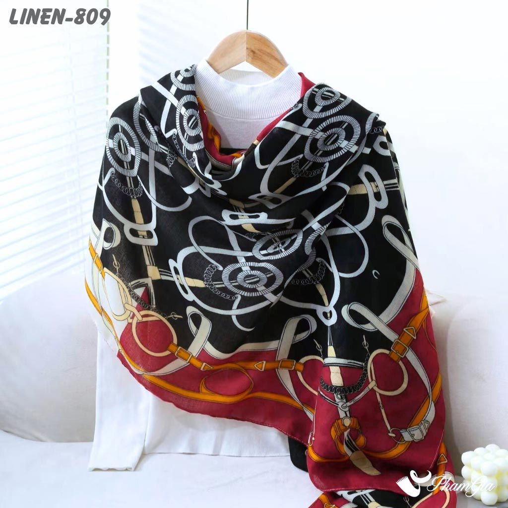 Khăn Choàng Linen Phong Cách Hàn Quốc (LINEN809)