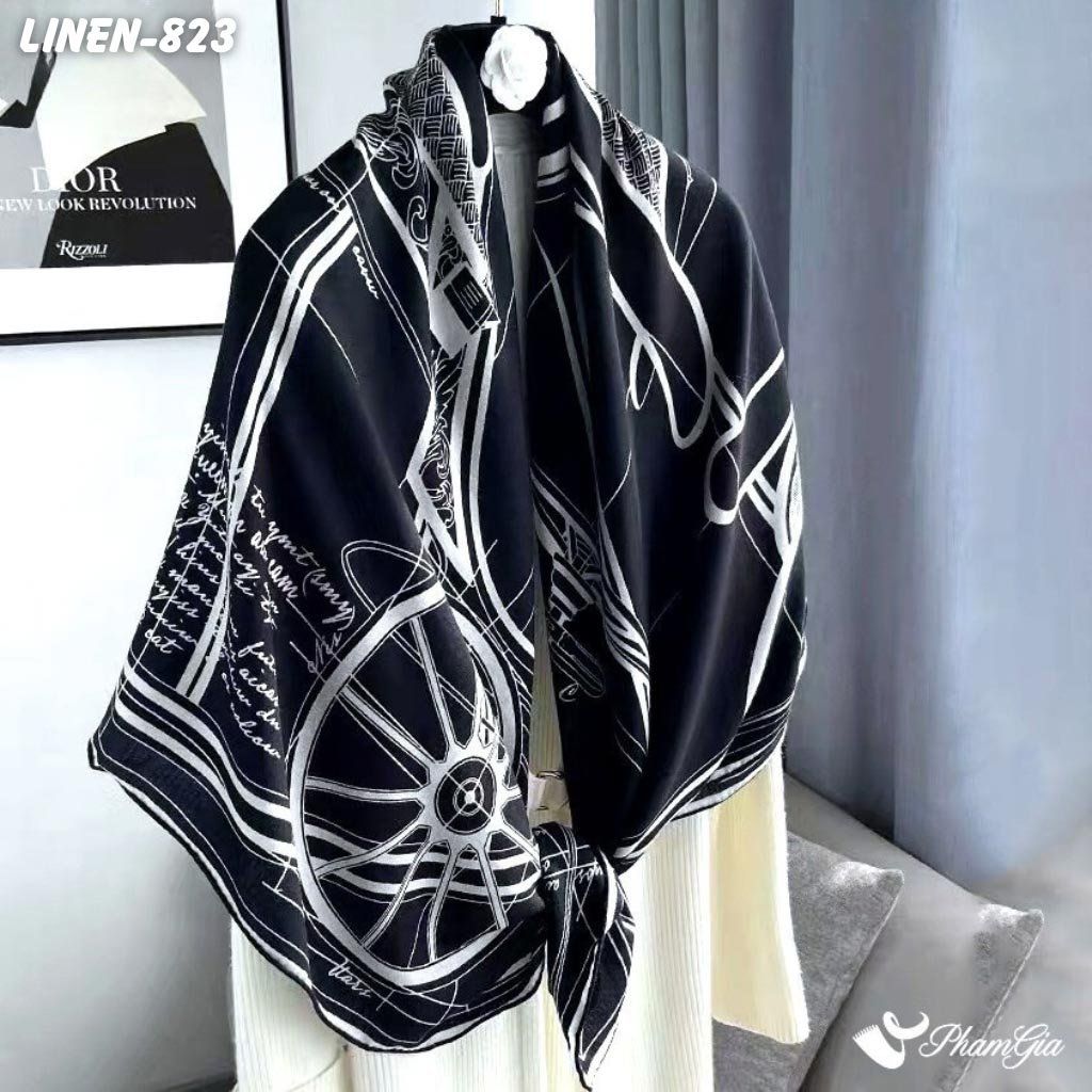 Khăn Choàng Linen Phong Cách Hàn Quốc (LINEN823)