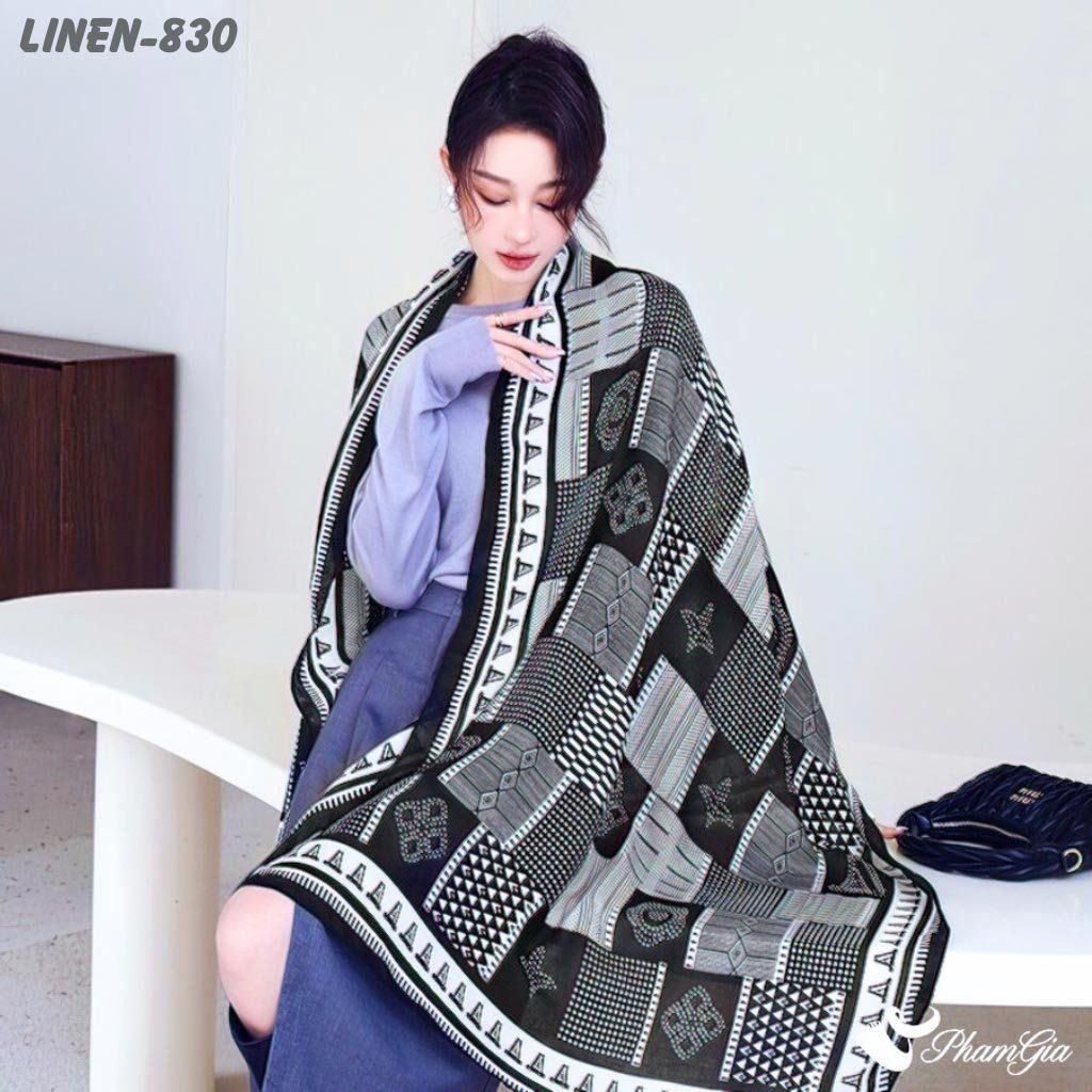 Khăn Choàng Linen Phong Cách Hàn Quốc (LINEN830)