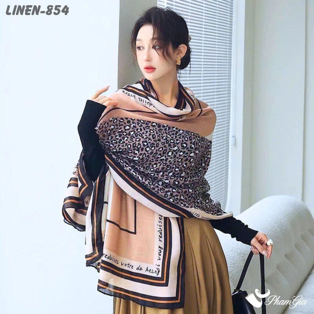 Khăn Choàng Linen Phong Cách Hàn Quốc (LINEN854)