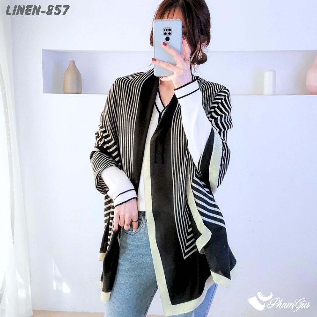 Khăn Choàng Linen Phong Cách Hàn Quốc (LINEN857)