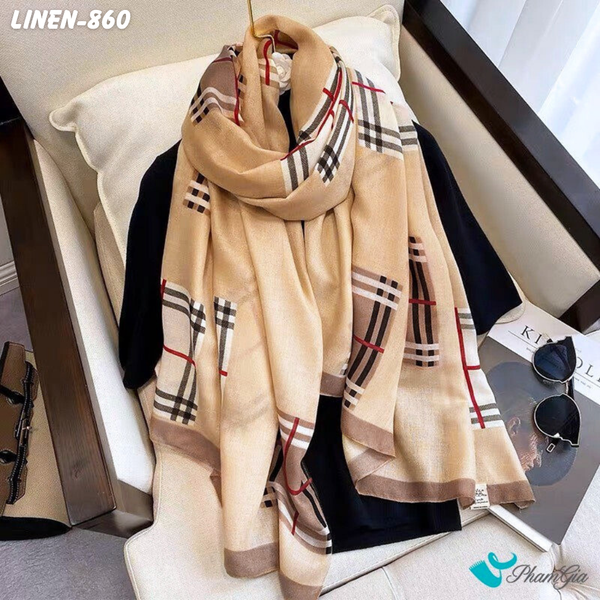Khăn Choàng Linen Phong Cách Hàn Quốc (LINEN860)