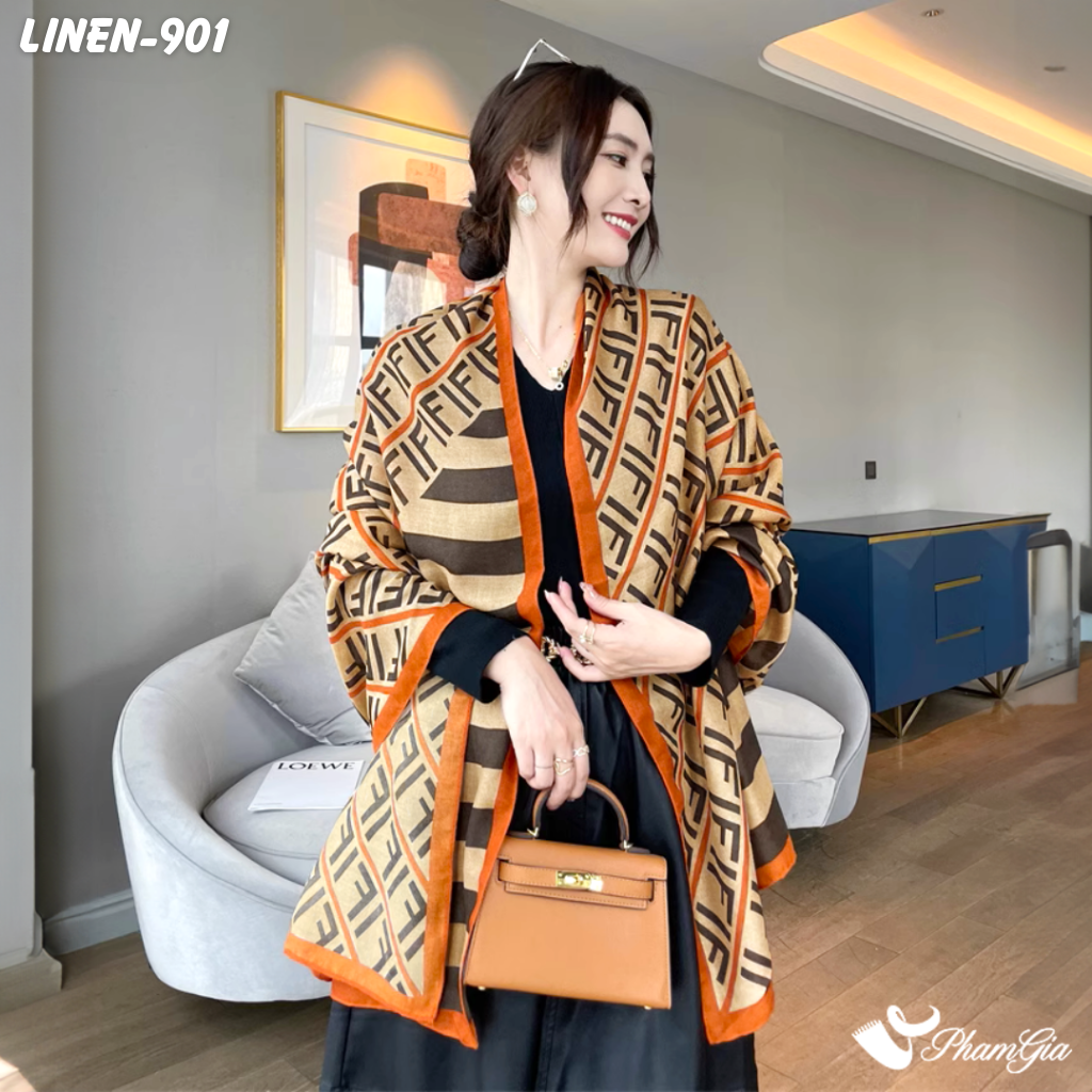 Khăn Choàng Linen Phong Cách Hàn Quốc (LINEN901)