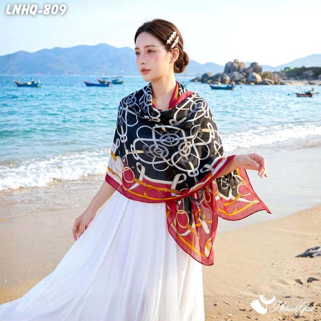 Khăn Choàng Linen Phong Cách Hàn Quốc (LNHQ809)
