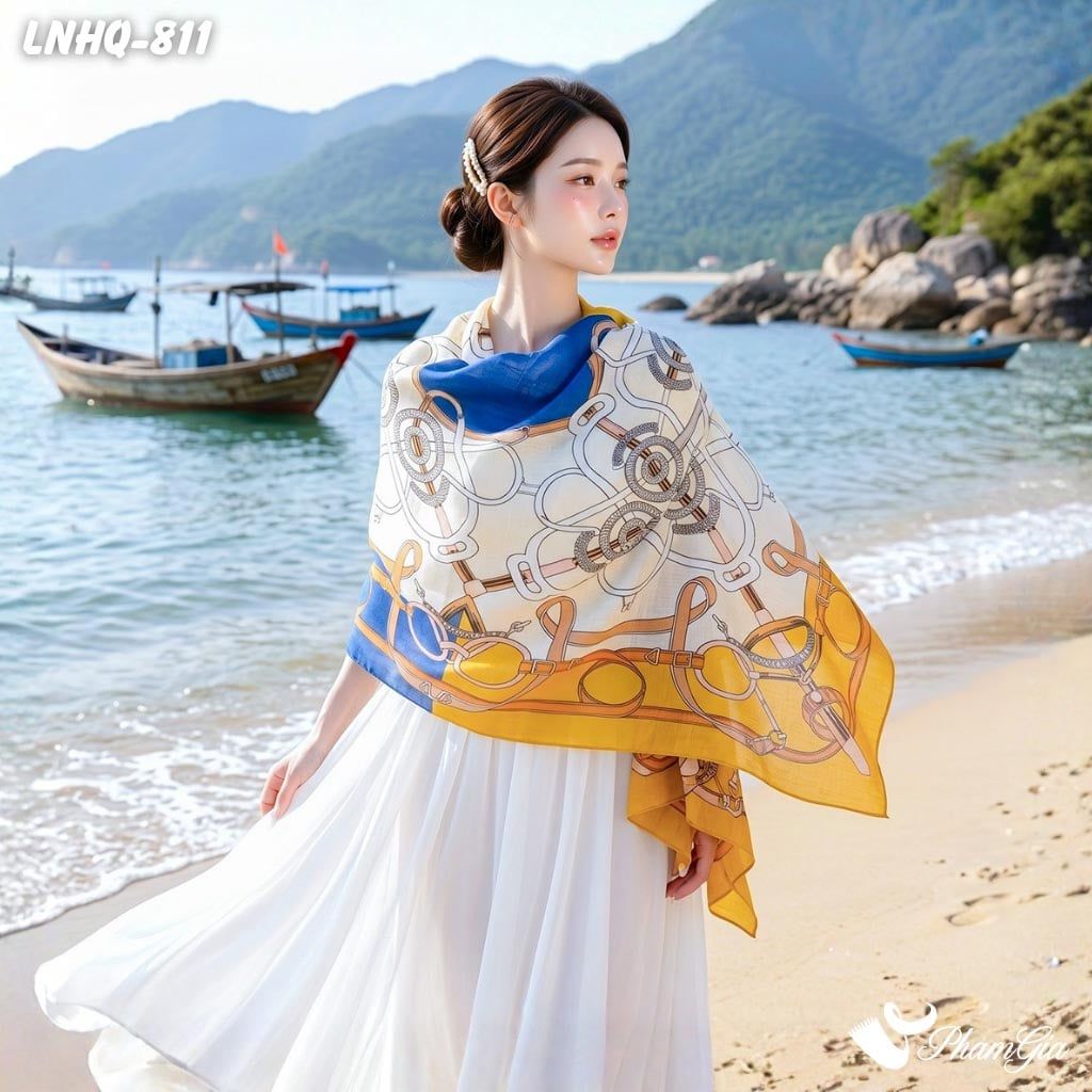 Khăn Choàng Linen Phong Cách Hàn Quốc (LNHQ811)