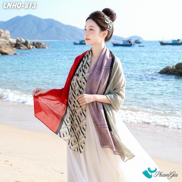 Khăn Choàng Linen Phong Cách Hàn Quốc (LNHQ813)