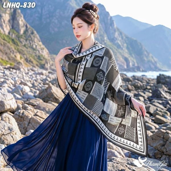 Khăn Choàng Linen Phong Cách Hàn Quốc (LNHQ830)