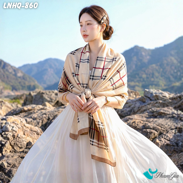 Khăn Choàng Linen Phong Cách Hàn Quốc (LNHQ860)