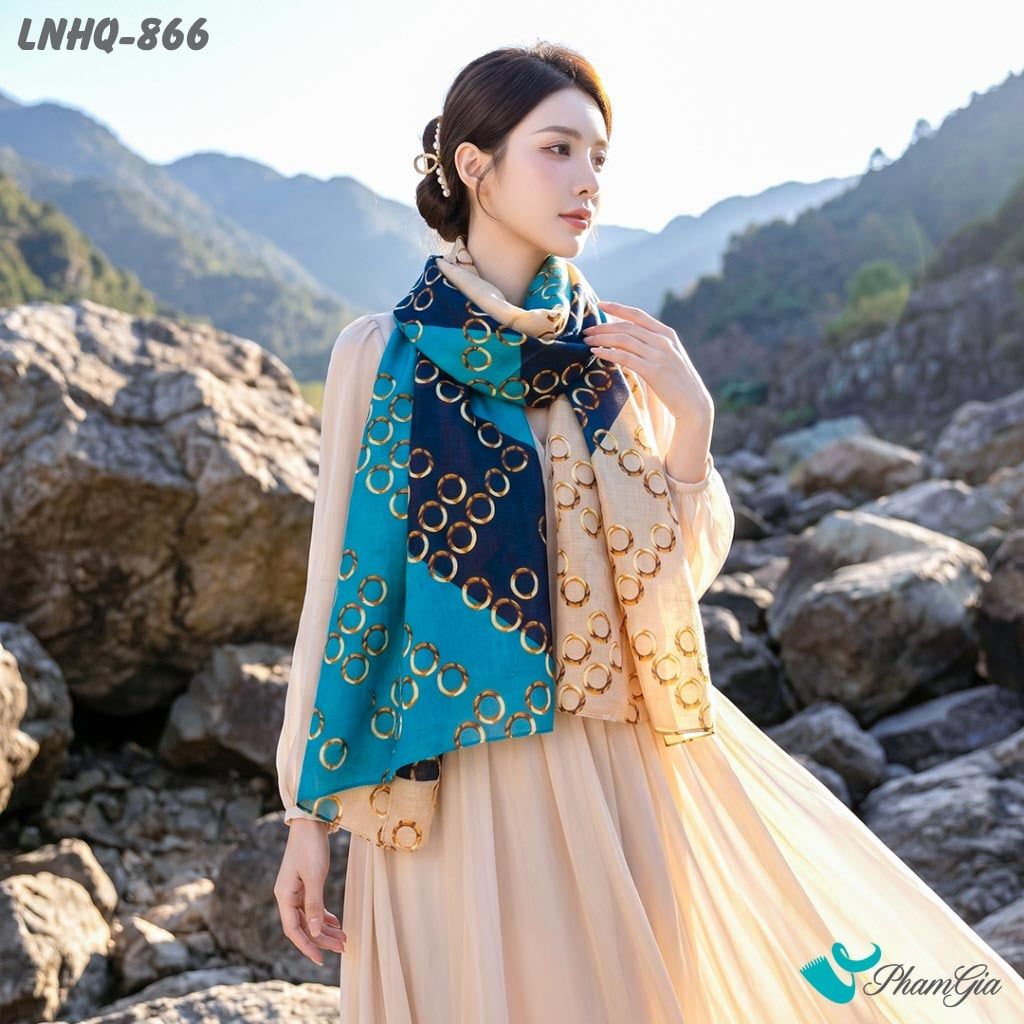 Khăn Choàng Linen Phong Cách Hàn Quốc (LNHQ866)