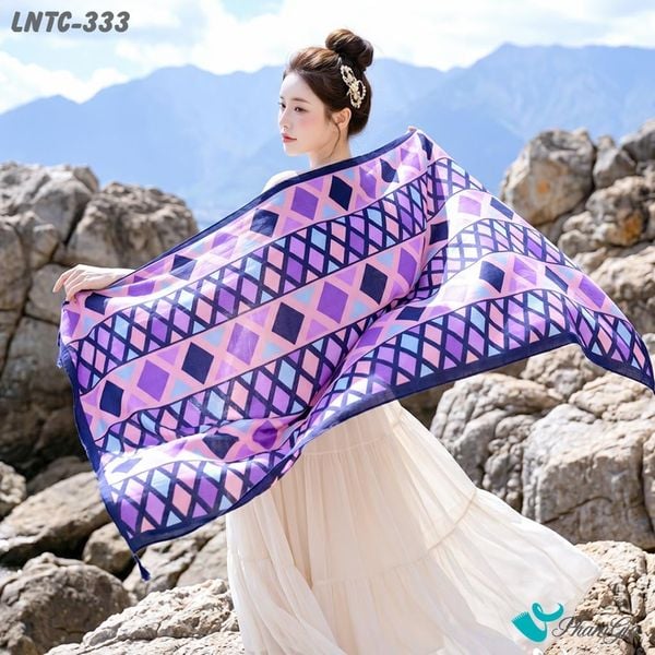 Khăn Choàng Linen Boho Họa Tiết Thổ Cẩm (LNTC333)