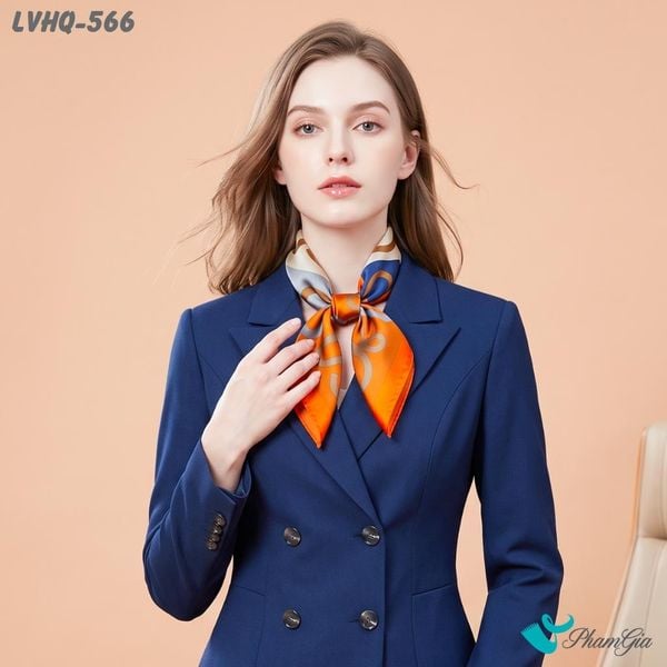 Khăn Lụa Vuông Harmony Quiet 70*70cm Họa Tiết Ô Vuông Nghệ Thuật (LVHQ566)