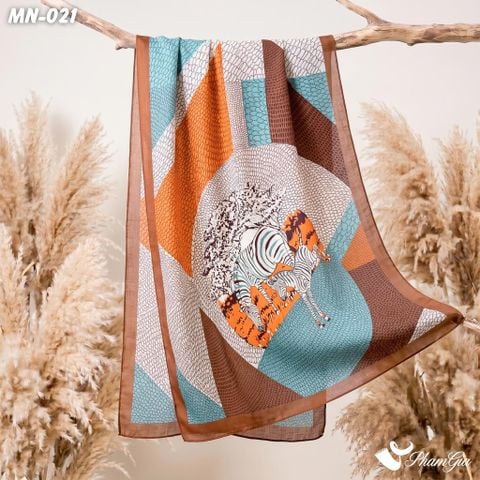 Khăn Choàng Mộc Nhiên Họa Tiết Retro Phối Nhiều Màu Thời Thượng (MN021)