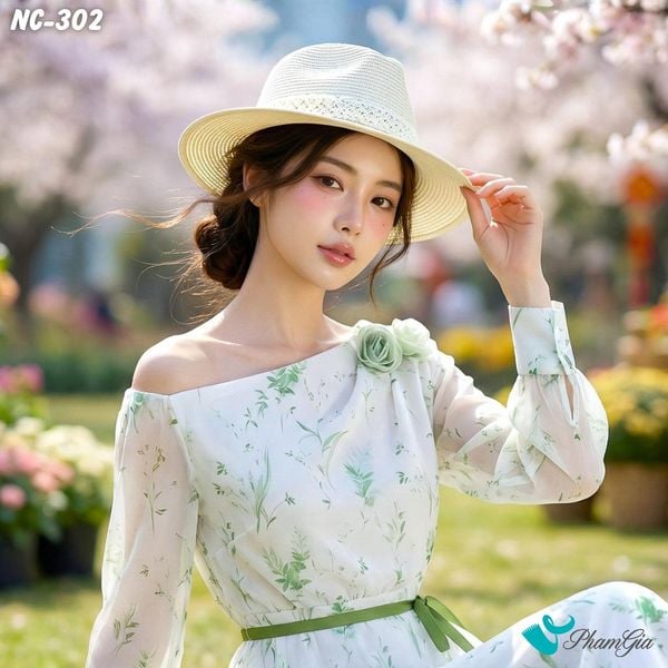 Nón Cói Fedora Phối Đai Cao Cấp Màu Trắng Kem (NC302)