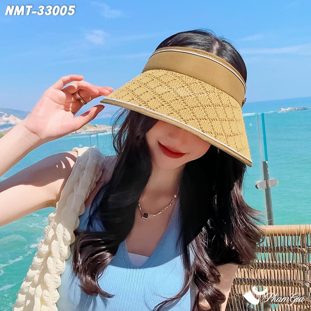 Người Mẫu Đội Nón Mui Trần Chống Nắng Cách Nhiệt Thời Trang Màu Xanh Oliu