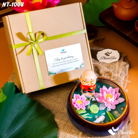 Hộp Quà Nến Thơm Liên Ngư Trường Thọ Tặng Cha (NT1008)
