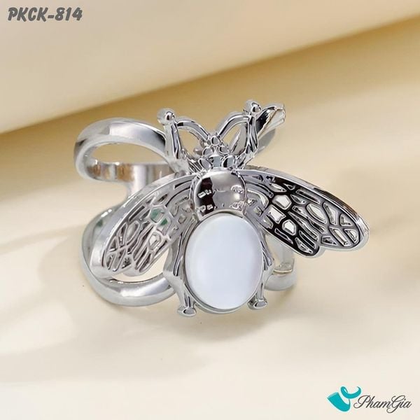 Phụ Kiện Cài Khăn Ong Bạc Đính Ngọc Hiện Đại (PKCK814)