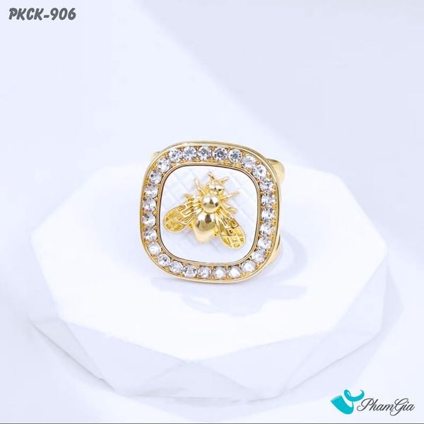 Phụ Kiện Cài Khăn Ong Vàng Đính Viền Đá Phong Cách Retro (PKCK906)