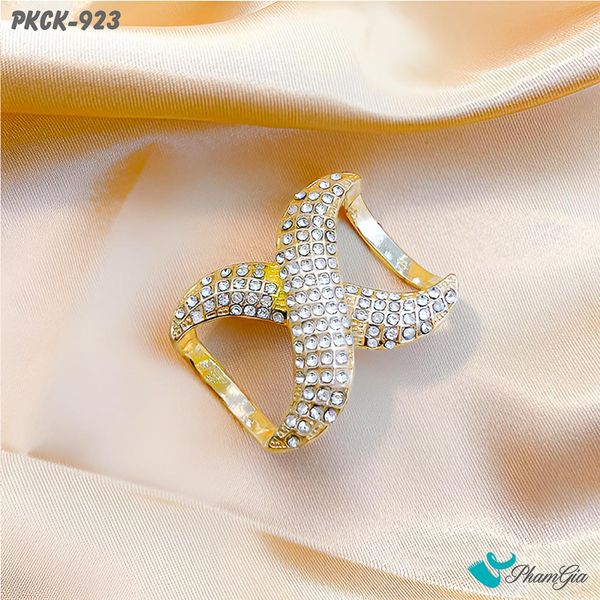 Phụ Kiện Cài Khăn Retro Đính Đá Thanh Lịch (PKCK923)