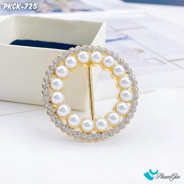 Phụ Kiện Cài Khăn Vòng Hoa Đính Ngọc Thanh Lịch (PKCK725)
