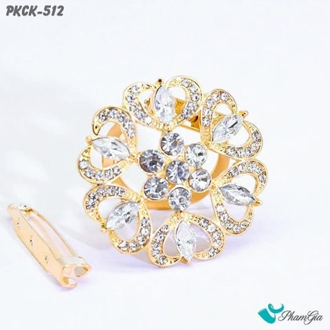 Phụ Kiện Cài Khăn, Cài Áo Đa Năng Họa Tiết Họa Tiết Bông Hoa Đính Ngọc Trai (PKCK512)