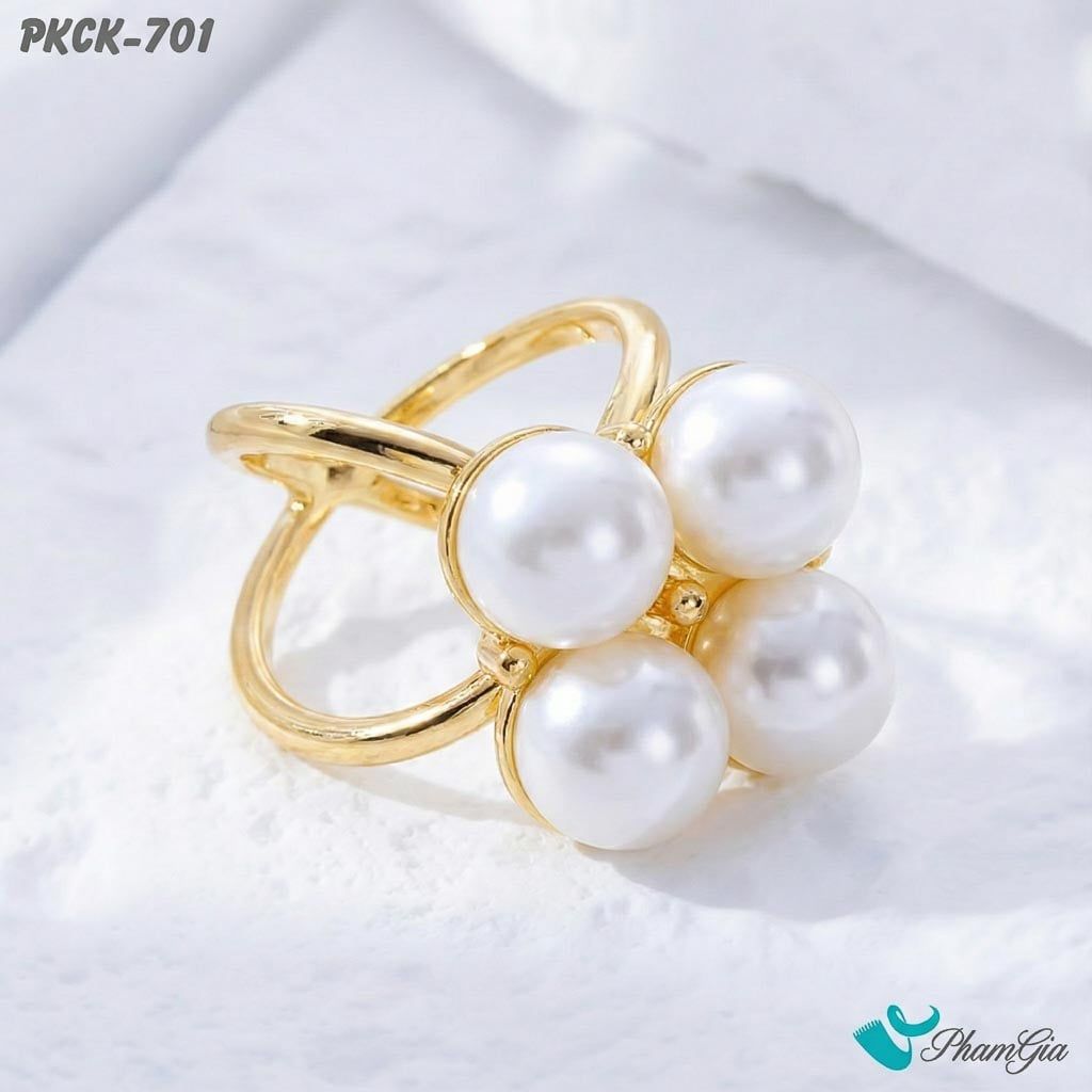 Phụ Kiện Cài Khăn Đính Ngọc Trai Thanh Lịch (PKCK701)