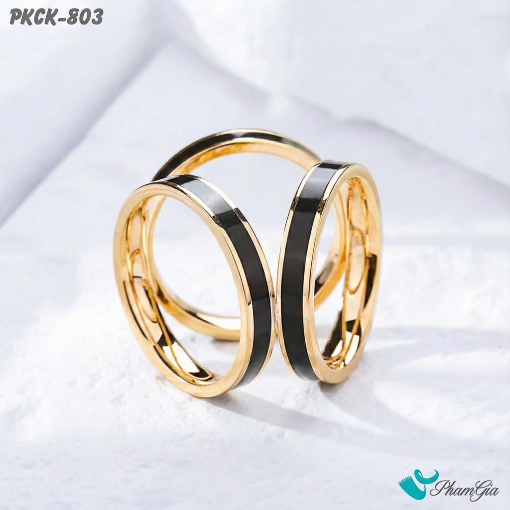 Phụ Kiện Cài Khăn 3 Chấu Tráng Men Thanh Lịch Màu Đen (PKCK803)