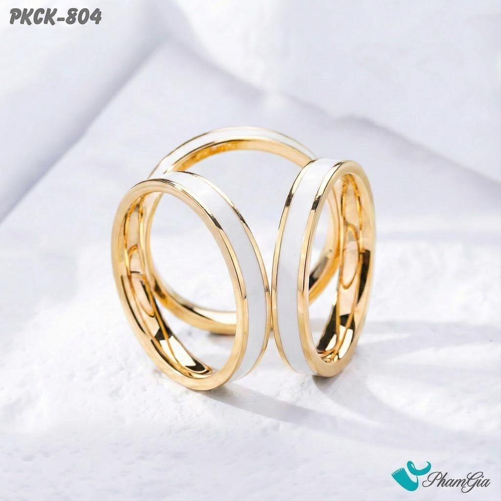 Phụ Kiện Cài Khăn 3 Chấu Tráng Men Thanh Lịch Màu Trắng (PKCK804)