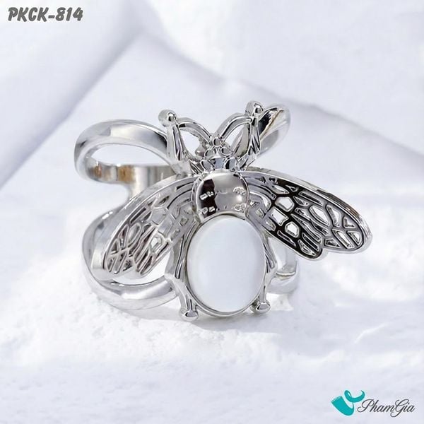 Phụ Kiện Cài Khăn Ong Bạc Đính Ngọc Hiện Đại (PKCK814)