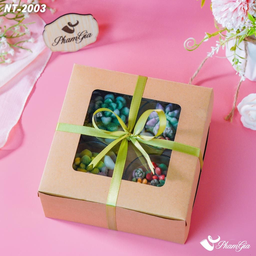 Set Quà 4 Nến Thơm Sen Đá (NT2003)