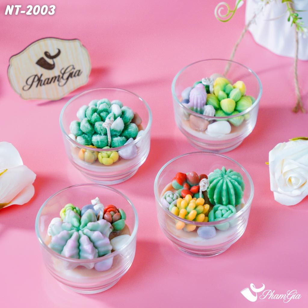 Set Quà 4 Nến Thơm Sen Đá (NT2003)