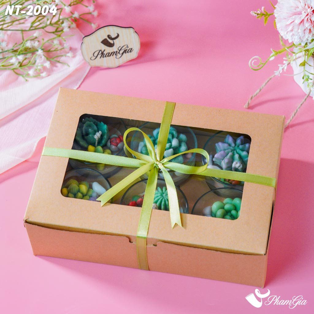 Set Quà 6 Nến Thơm Sen Đá (NT2004)