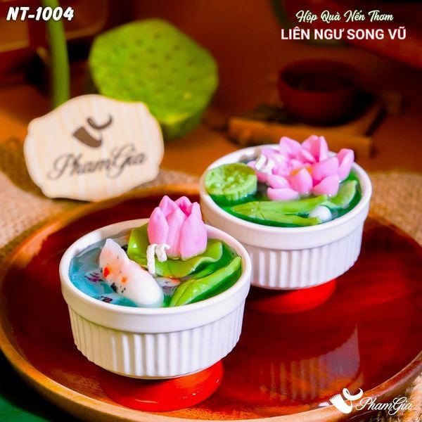 Set Quà Nến Thơm Liên Ngư Song Vũ (NT1004)