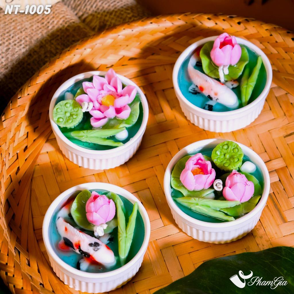 Set Quà Nến Thơm  Liên Ngư Tứ Quý (NT1005)