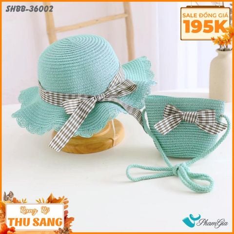 Set Quà Tặng Bé Gái Kết Nơ Caro Dễ Thương (3 Màu)